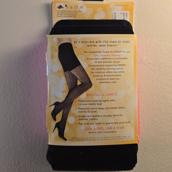 NWT Spanx Star Power Center Stage Shaping Tights - Nouveau (D) - Picture 6 of 6